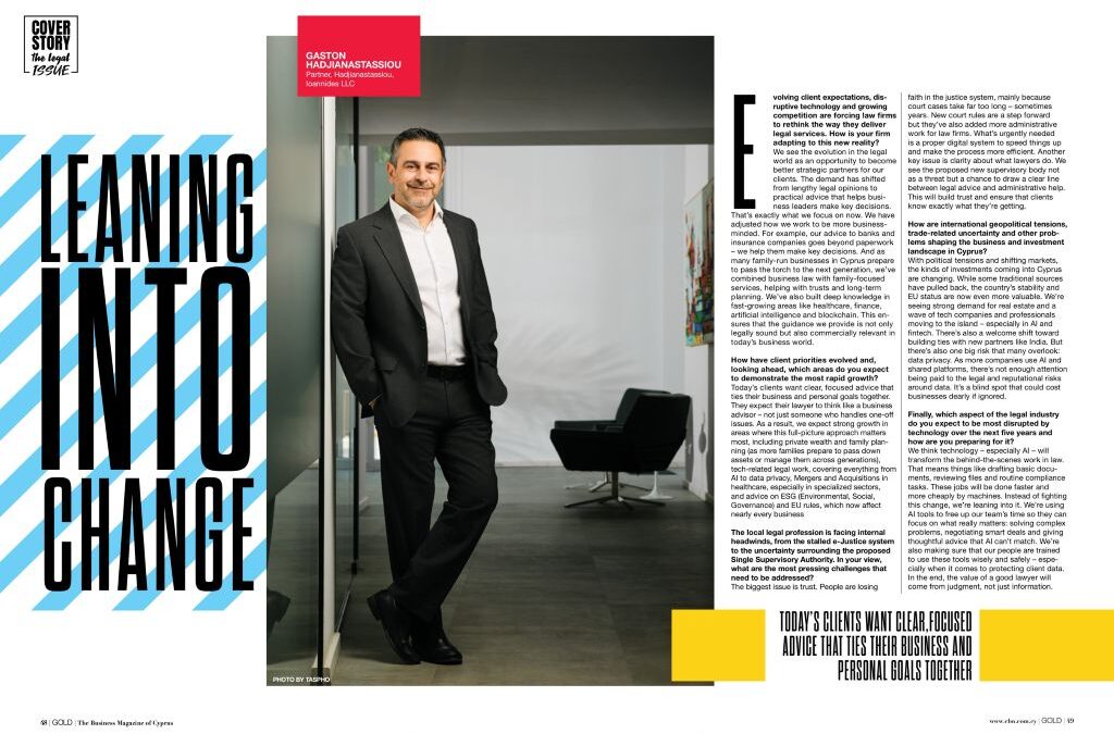The Legal Issue, Gold Magazine, August 2025